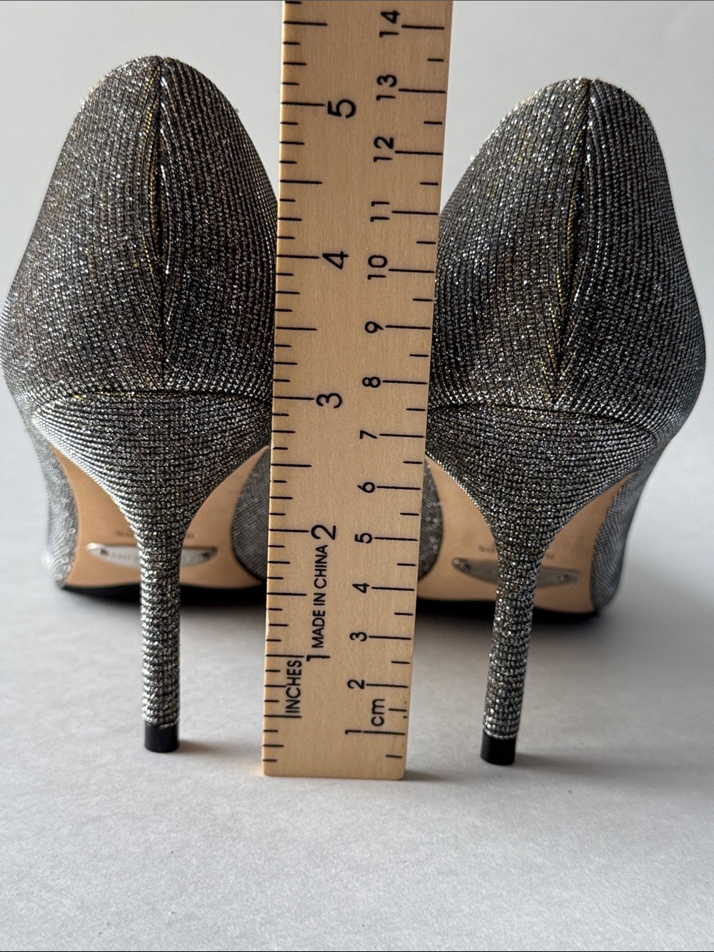 BRAND NEW - Sarah Flint Perfect Pump 85 in Gunmetal Lame. Pointed-Toe Pumps. - Picture 7 of 16